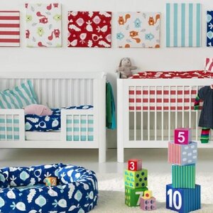 NG Baby Duvet Cover 100x130 Sky Red - Nordbaby