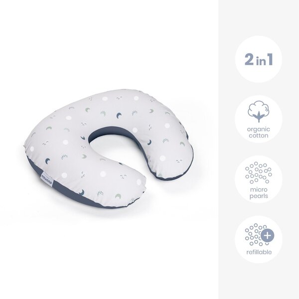 Doomoo Softy nursing pillow Blue Grey Moon - Doomoo