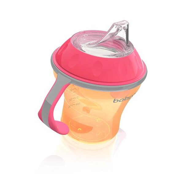 BabyOno Non Spill Cup with soft spout 180ml Natural Nursing - BabyOno