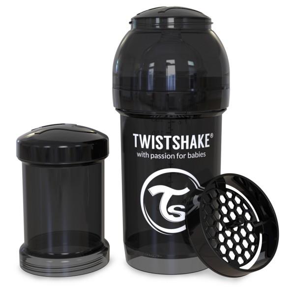 Twistshake Anti-Colic pudele 180ml Black - Twistshake