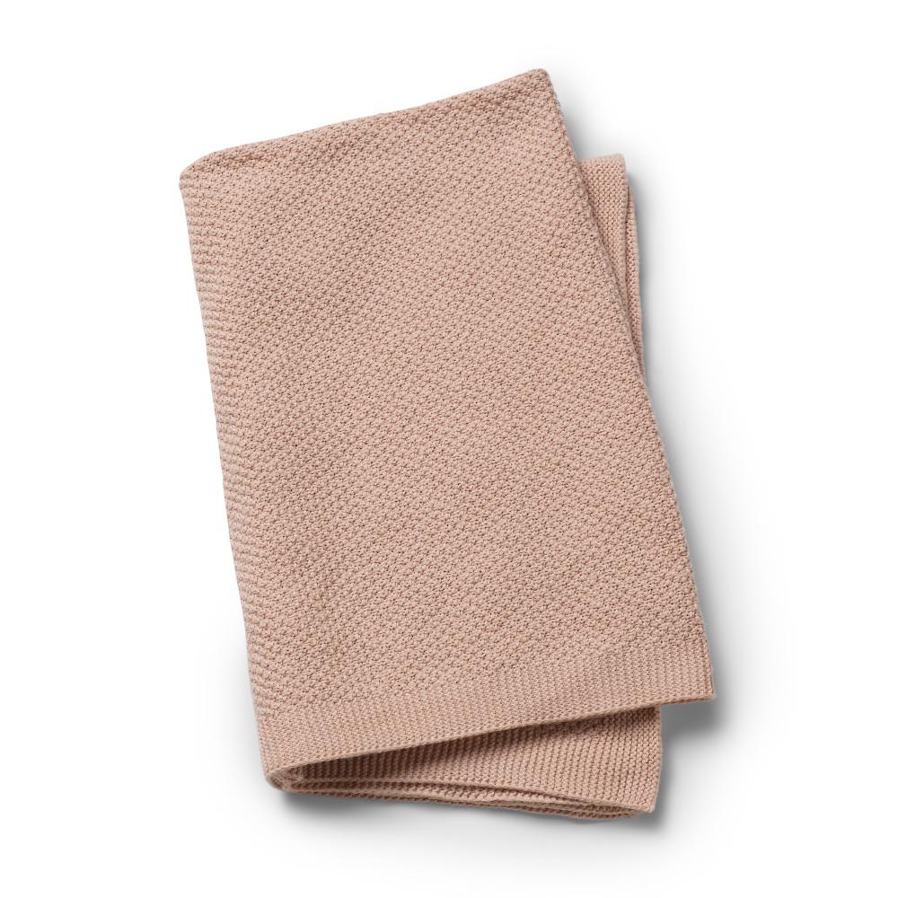 Elodie Details Moss-Knitted Blanket - Powder Pink Pink One Size - Elodie Details