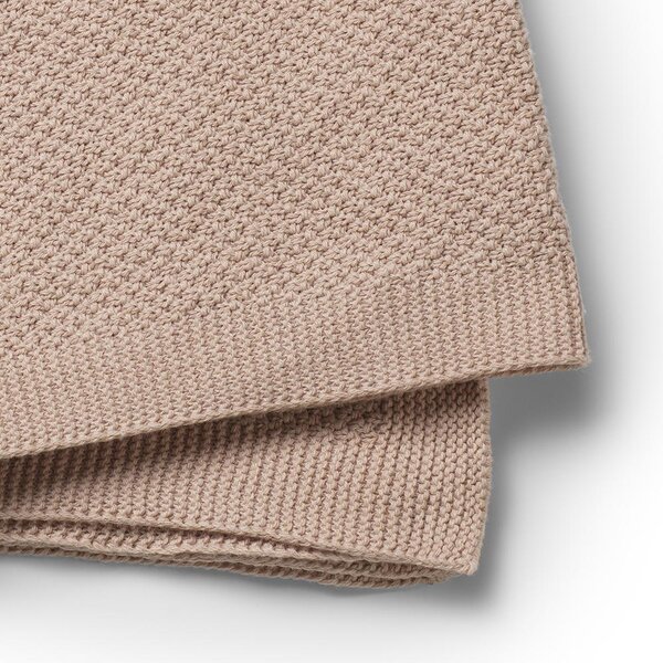 Elodie Details Moss-Knitted Blanket - Powder Pink Pink One Size - Elodie Details