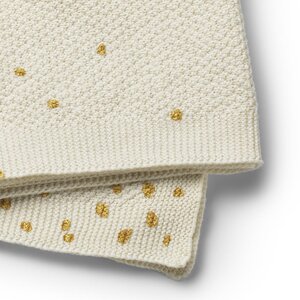 Elodie Details Moss-Knitted Blanket 70x100cm, Gold Shimmer  - Elodie Details