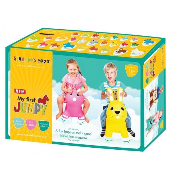 Gerardos Toys JUMPY hopper light pink bunny - Gerardos Toys