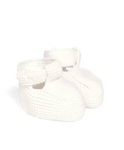 Mamas&Papas white Knit Booties - Mamas&Papas