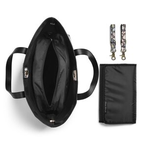 Elodie Details Diaper Bag -Midnight bells PU Black/Pink/Petrol One Size - Easygrow