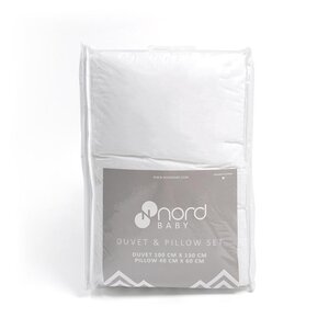 Nordbaby Duvet and Pillow Set 100*130, 40*60 White - Elodie Details