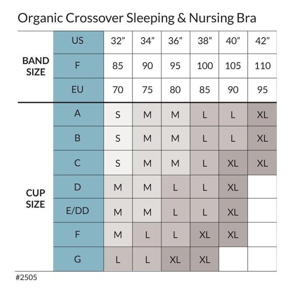 Carriwell Organic Crossover Nursing Bra Black L - Carriwell