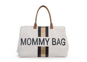 Childhome Mommy Bag nursery bag Off White Stripes Black/Gold - Childhome