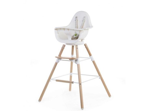 Childhome Evolu One.80° Chair Natural White 2in1 + Bumper - Childhome