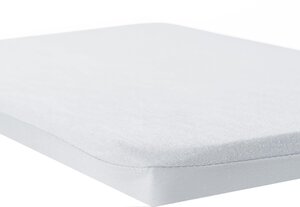 Nordbaby 2in1 Fitted Sheet & Protector 70x140 White   - Nordbaby