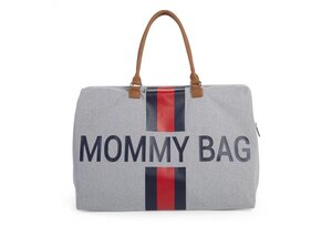 Childhome Mommy Bag Big Canvas Grey Stripes - Childhome