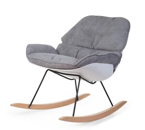 Childhome Rocking Lounge Chair White + Grey - Childhome