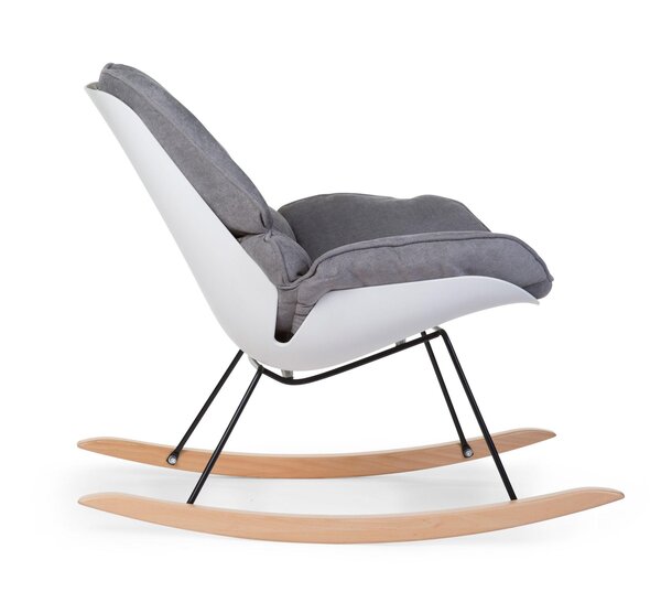 Childhome Rocking Lounge Chair White + Grey - Childhome