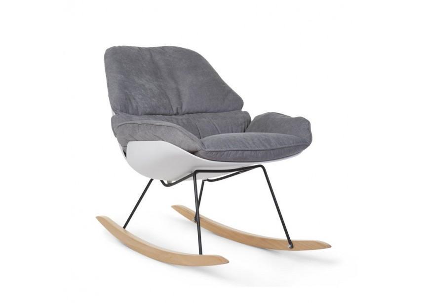 Childhome Rocking Lounge Chair White + Grey - Childhome