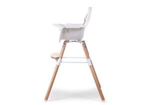 Childhome Evolu 2 Chair Natural/White 2in1 + Bumper - Cybex