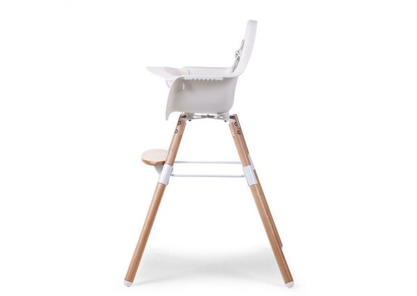 Childhome Evolu 2 söögitool 2in1 turvakaarega, White - Childhome