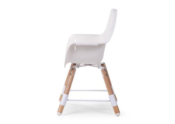 Childhome Evolu 2 söögitool 2in1 turvakaarega, White - Childhome