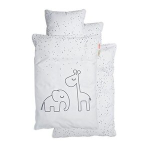 Done by Deer Dreamy dots bedlinen 100X140cm,White - Leander