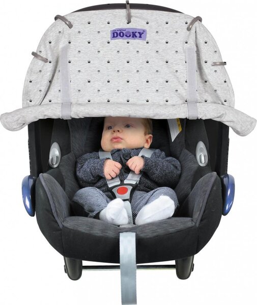 Dooky universal cover Light Grey Crowns - Dooky