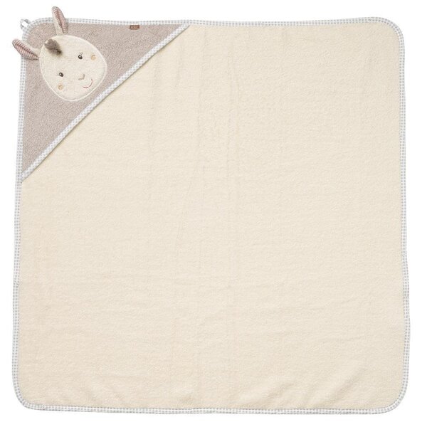 Fehn hooded towel 80x80cm, Llama - Fehn