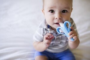 Baby Banana Infant Toothbrush Blue - Pippi