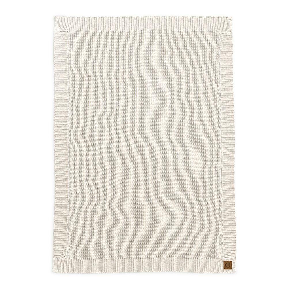 Elodie Details Wool Knitted Blanket 100x75cm, Vanilla White | NordBaby™
