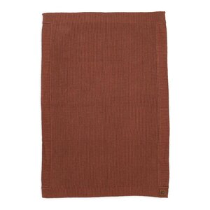 Elodie Details Wool Knitted Blanket 100x75cm, Burned Clay  - Nordbaby