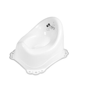 Nordbaby pissipott kummiäärega, White/Grey - Nordbaby