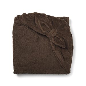 Elodie Details hooded towel 80x80cm, Chocolate Bow - Fehn