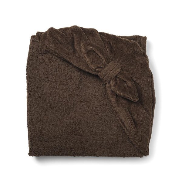 Elodie Details hooded towel 80x80cm, Chocolate Bow - Elodie Details