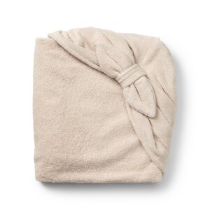 Elodie Details hooded towel 80x80cm, Powder Pink Bow - Fehn