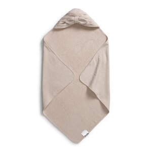 Elodie Details hooded towel 80x80cm, Powder Pink Bow - Fehn
