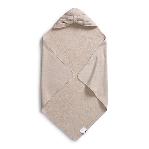 Elodie Details Hooded Towel  Powder Pink Bow One Size Lt Pink - Elodie Details