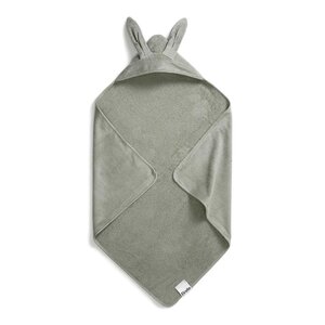 Elodie Details Hooded Towel  Mineral Green Bunny One Size Mint - BabyOno