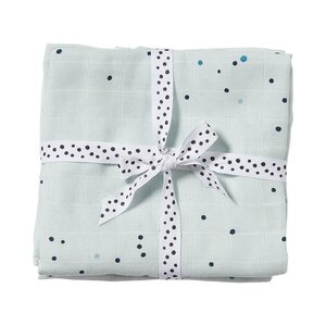 Done by Deer Burp cloth, 2-pack, Dreamy Dots - Nordbaby