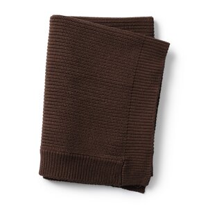 Elodie Details Wool Knitted Blanket 100x75cm, Chocolate - Elodie Details