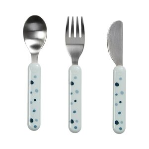 Done by Deer Cutlery set Dreamy dots Blue - Done by Deer