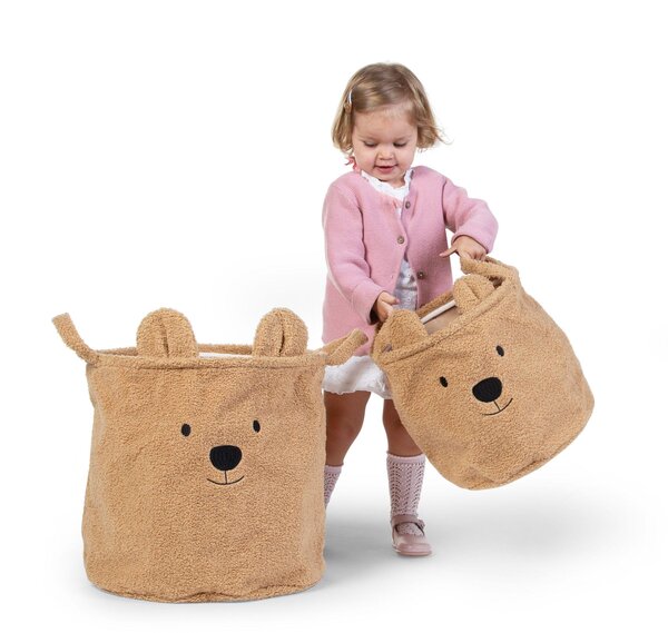 Childhome Daiktų laikymo krepšys „Teddy, Beige“ - Childhome