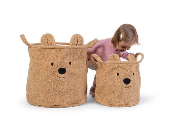 Childhome teddy basket 30x30x30 Beige - Childhome