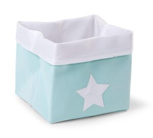 Childhome canvas box 32x32x29 Mint White - Childhome