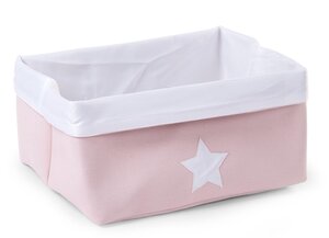 Childhome canvas box 40x30x20 soft Pink White - Childhome