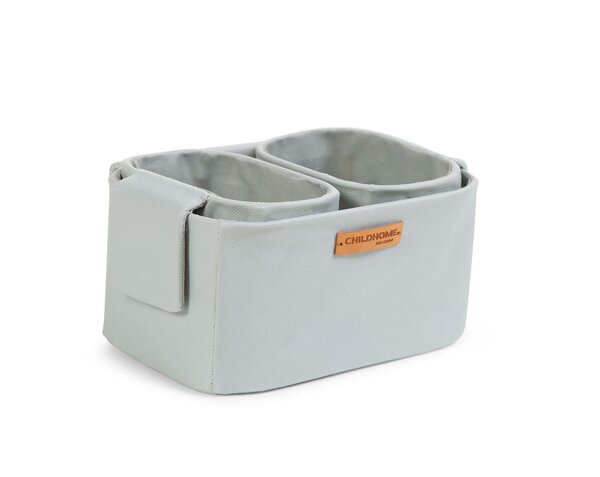 Childhome hanging baskets set of 3 + hooks Light Grey - Childhome