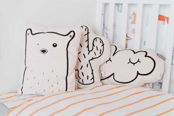 Childhome canvas cushion bear - Childhome