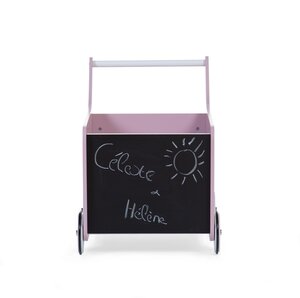 Childhome wooden stroller, pink - PolarB