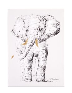 Childhome oil painting elephant head + gold 30x40  - Childhome