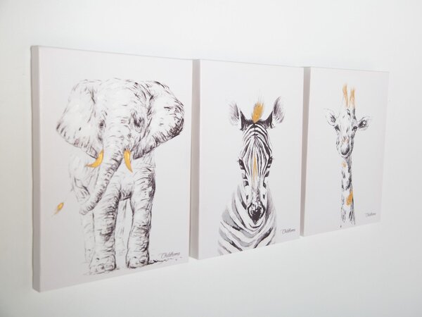 Childhome sienas dekors / glezna Elephant 30x40 - Childhome