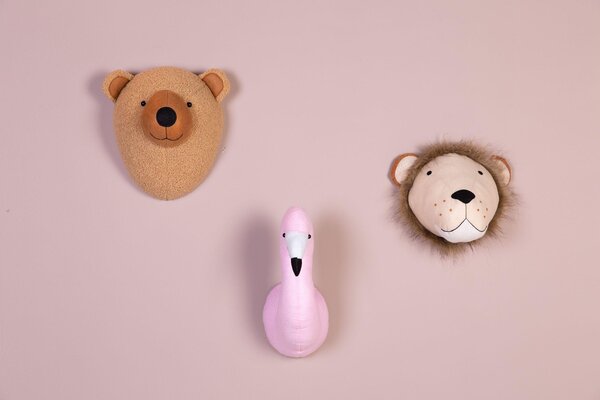 Childhome teddy bear head wall deco Brown - Childhome