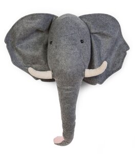 Childhome felt elephant head wall deco Grey - Childhome