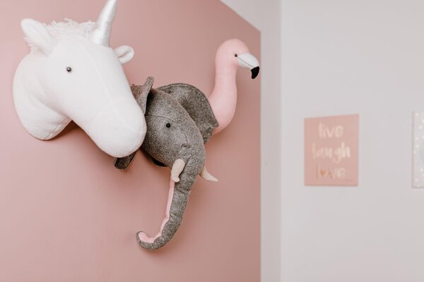 Childhome felt elephant head wall deco Grey - Childhome